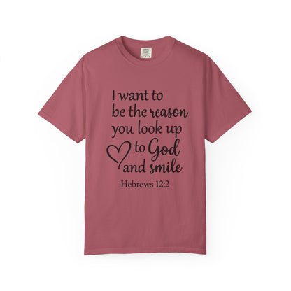 Inspirational Unisex T-Shirt -Smile, Faith-Based Apparel, Religious Gift, Christian Tee, Motivational Shirt, Everyday Wear