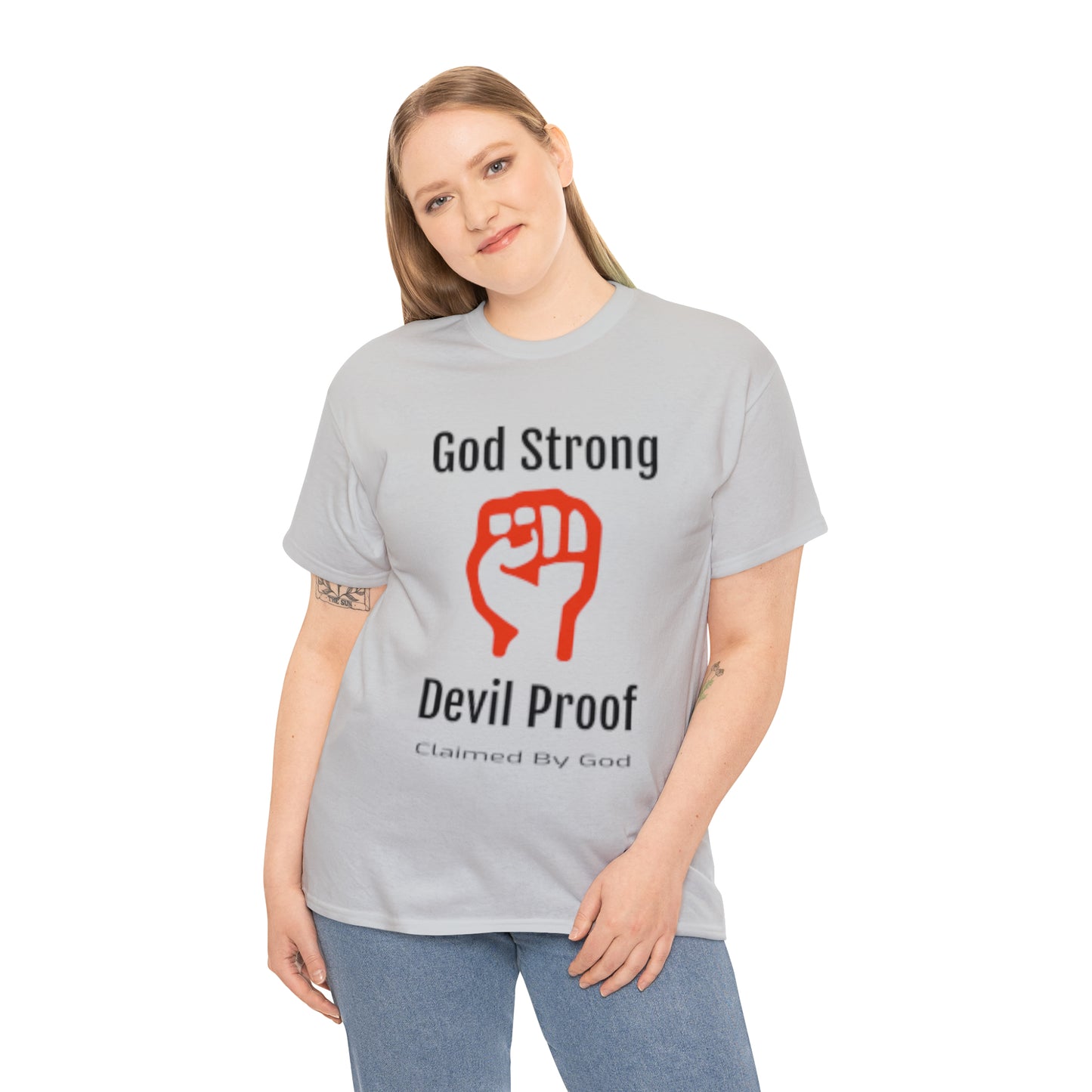 God Strong Devil Proof Unisex Heavy Cotton Tee