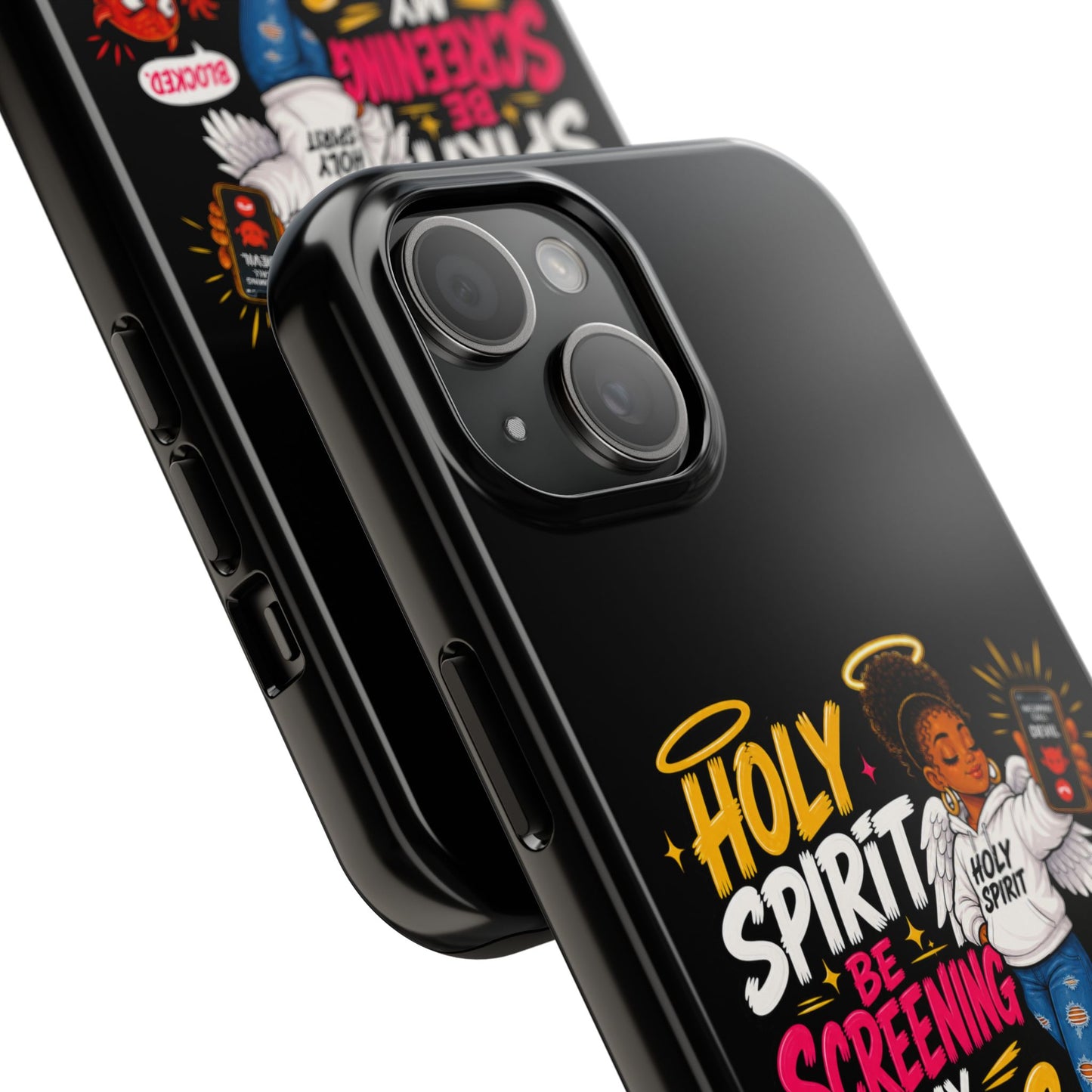 Phone Case — "Holy Spirit Be Screening My Calls" Christian Protective Tough Case - ClaimedbyGodDesigns