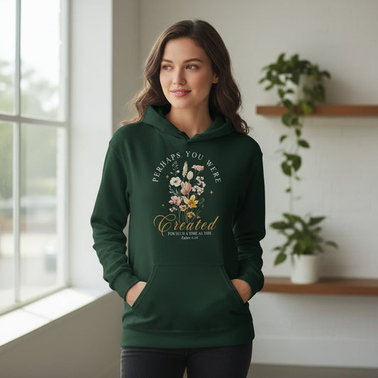 For Such A Time As This Women's Christian Pullover Hooded Sweatshirt - ClaimedbyGodDesigns