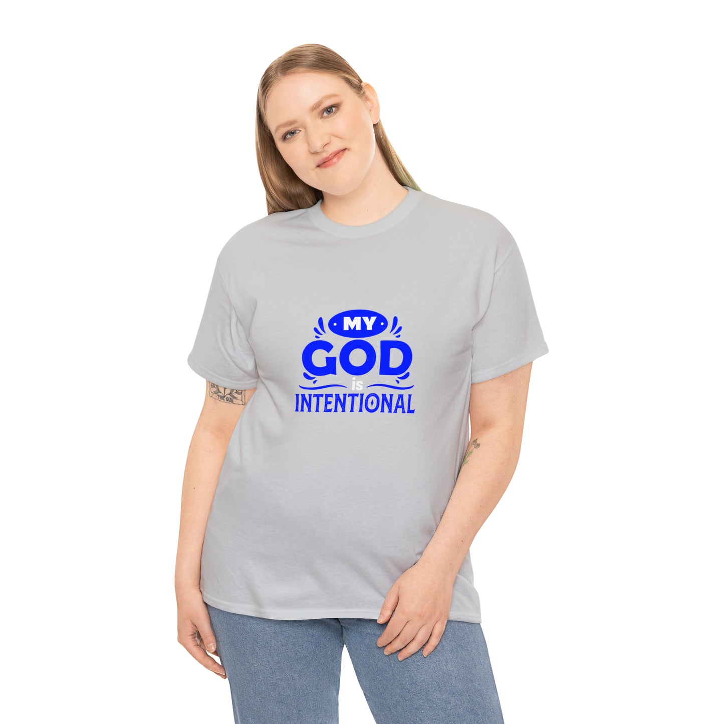 My God Is Intentional Unisex Heavy Cotton Tee