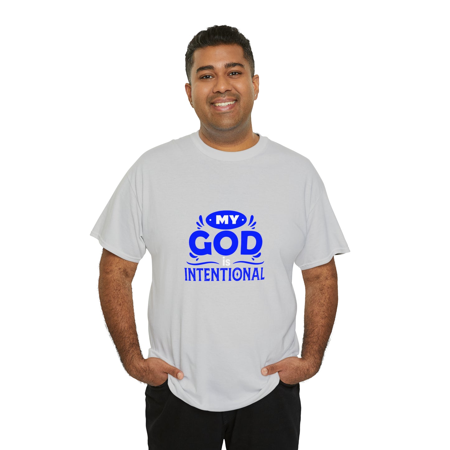 My God Is Intentional Unisex Heavy Cotton Tee