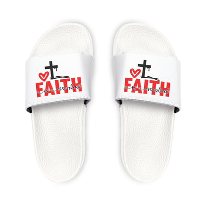 Faith-Themed Women's Removable-Strap Sandals, Comfortable Summer Sliders for Casual Wear, Inspirational Footwear, Christian Gifts, [...]