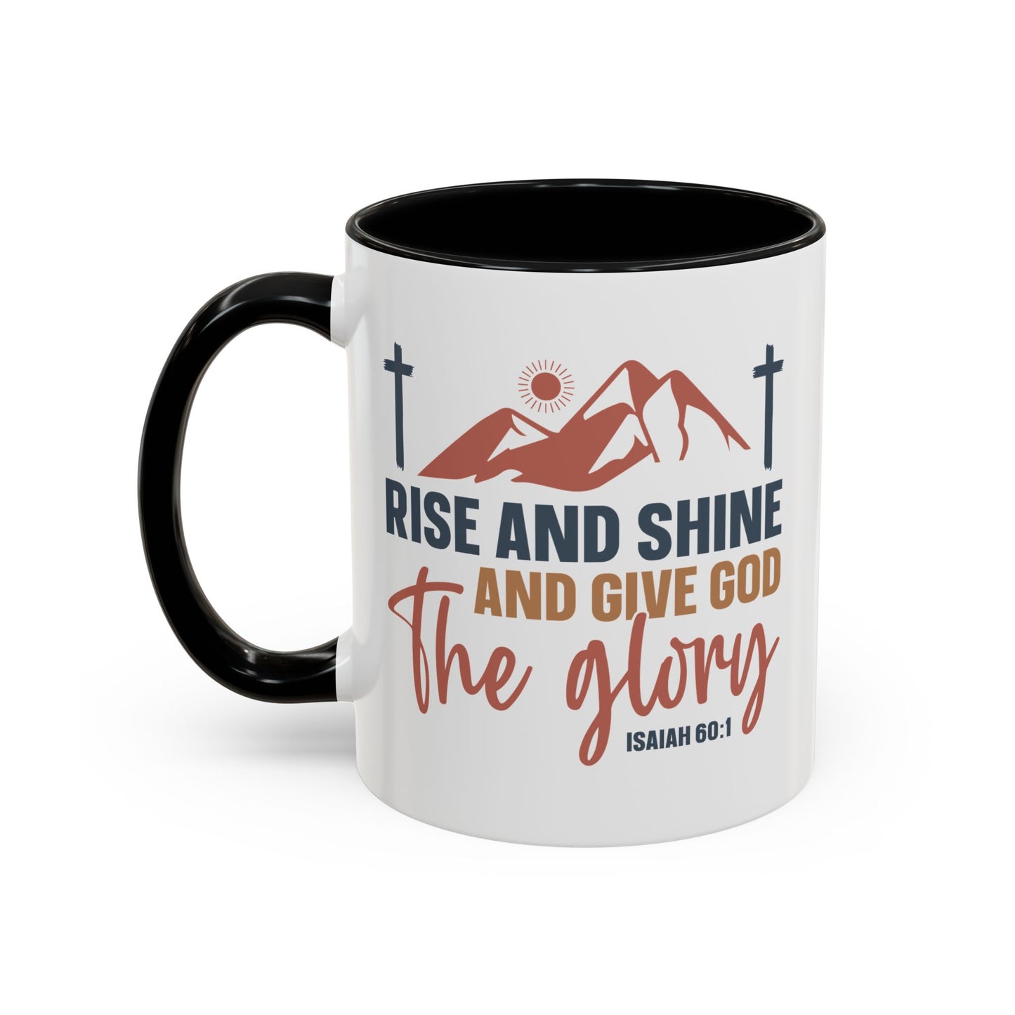 Christian Ceramic Mug - Give Him The Glory Accent Coffee Mug (11, 15oz)