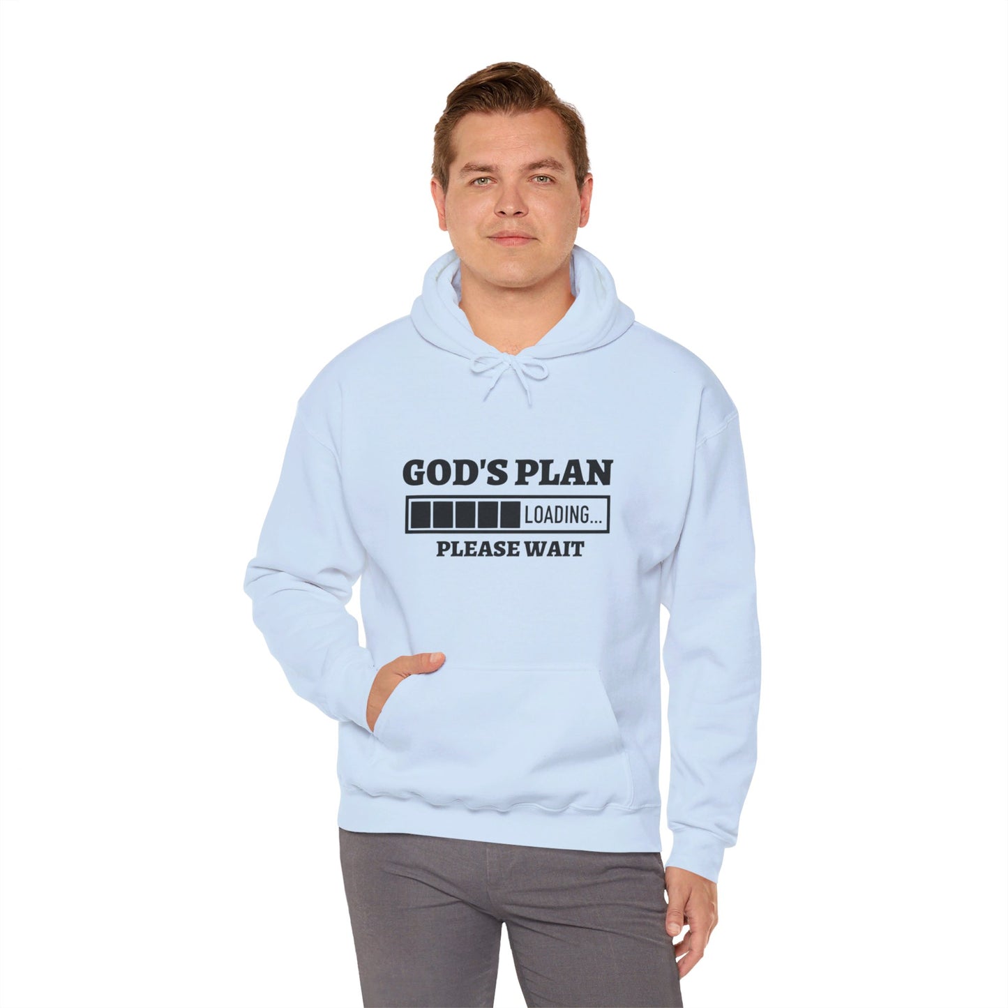 God's Plan Loading Unisex Christian Pullover Hooded Sweatshirt