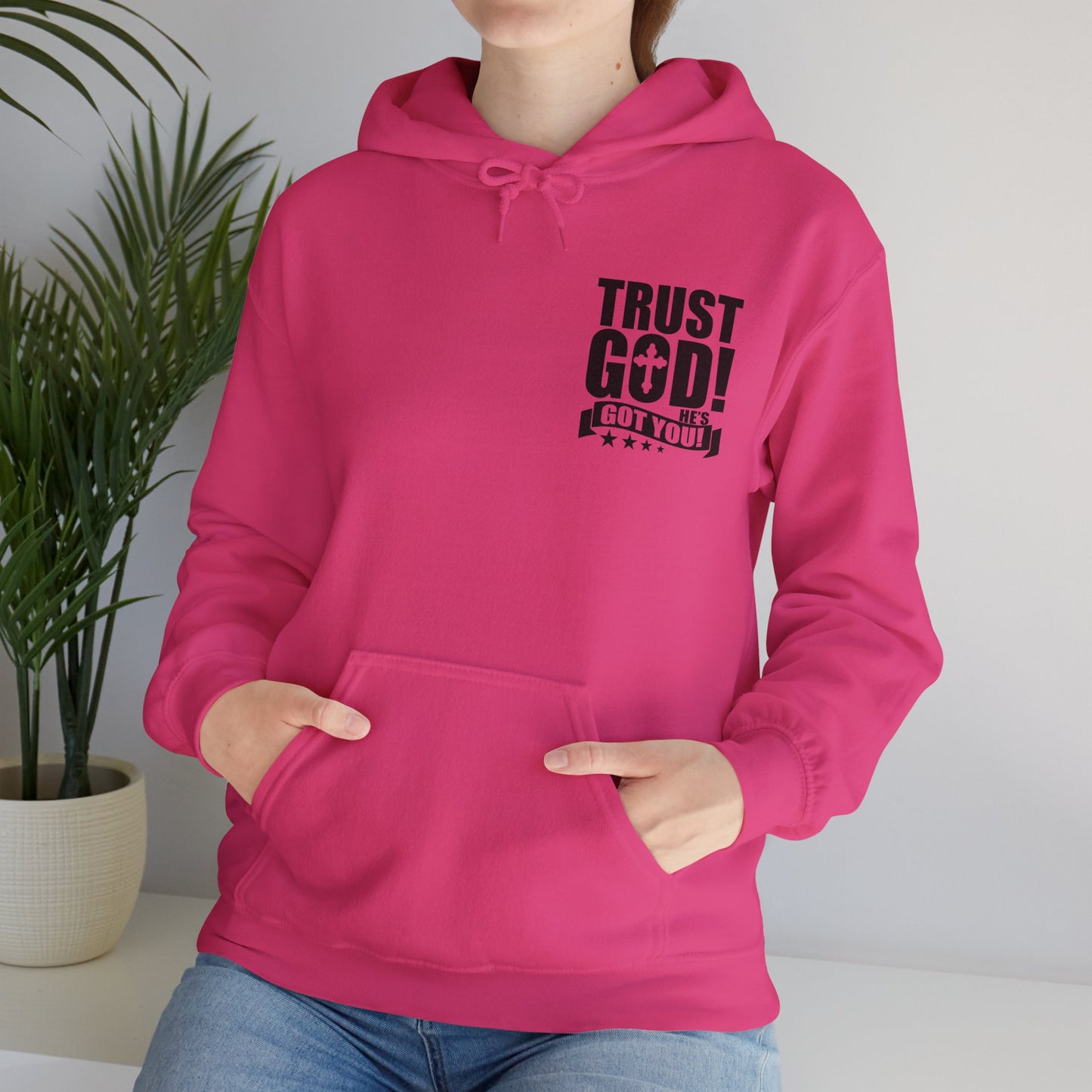 Trust God He's Got You Unisex Christian Hooded Pullover Sweatshirt