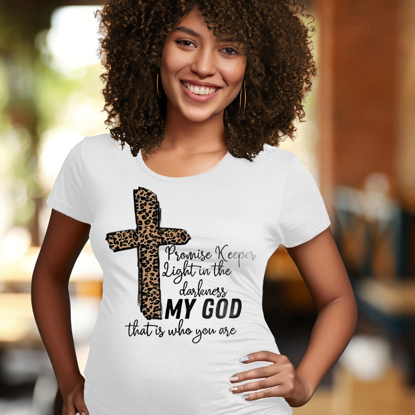 My God That Is Who You Are Women's Christian Maternity T-shirt claimedbygoddesigns