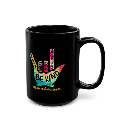 Inspirational Black Mug for Autism Awareness - 11oz & 15oz