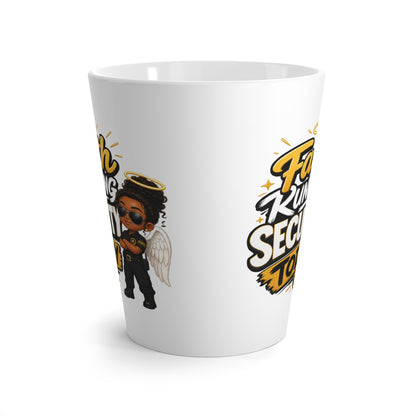 Faith Running Security Today Latte Mug — Christian Inspirational Coffee Cup