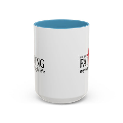 Faith-Inspired Coffee Accent Mug - Motivational Drinkware for Daily Inspiration
