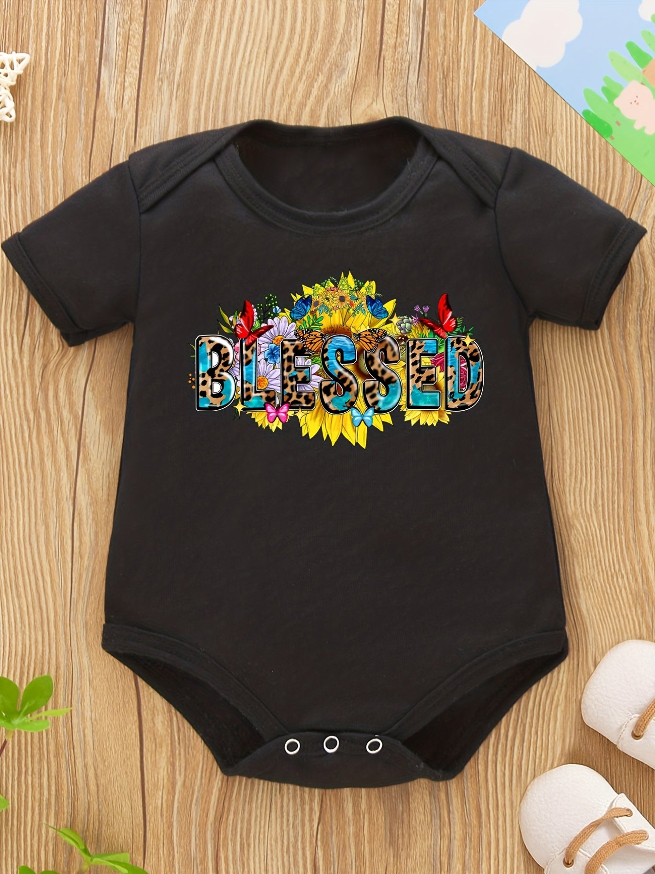 Blessed Christian Baby Onesie claimedbygoddesigns