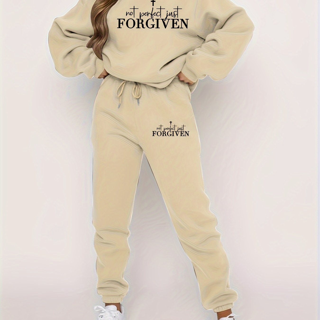 Not Perfect Just Forgiven Women's Casual Outfit claimedbygoddesigns