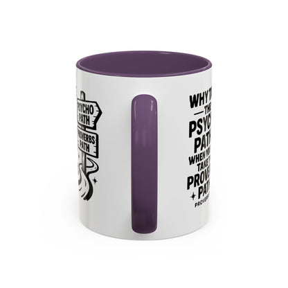 Inspirational Quote Accent Coffee Mug - Perfect Gift for Motivational Moments, Office Desk Essentials, Christian Gifts, Proverbs 3:5-6