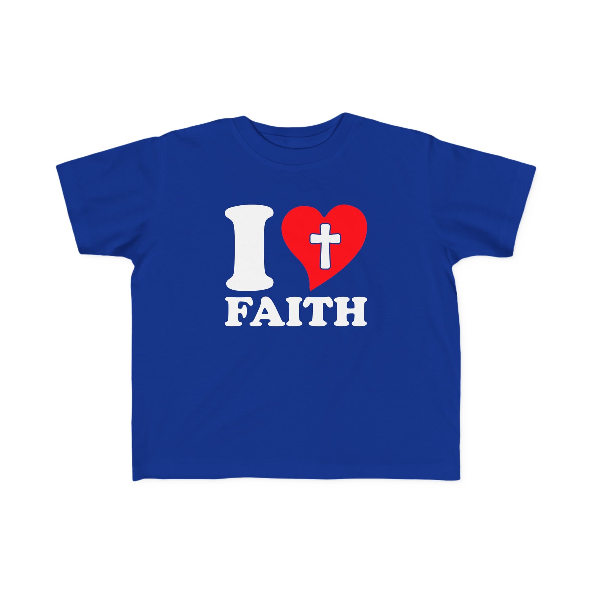 I Love Faith Toddler's Christian T-shirt Printify