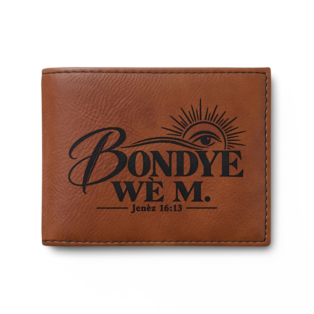 Bondye Wè M. Kreyòl Christian RFID wallet, view 2