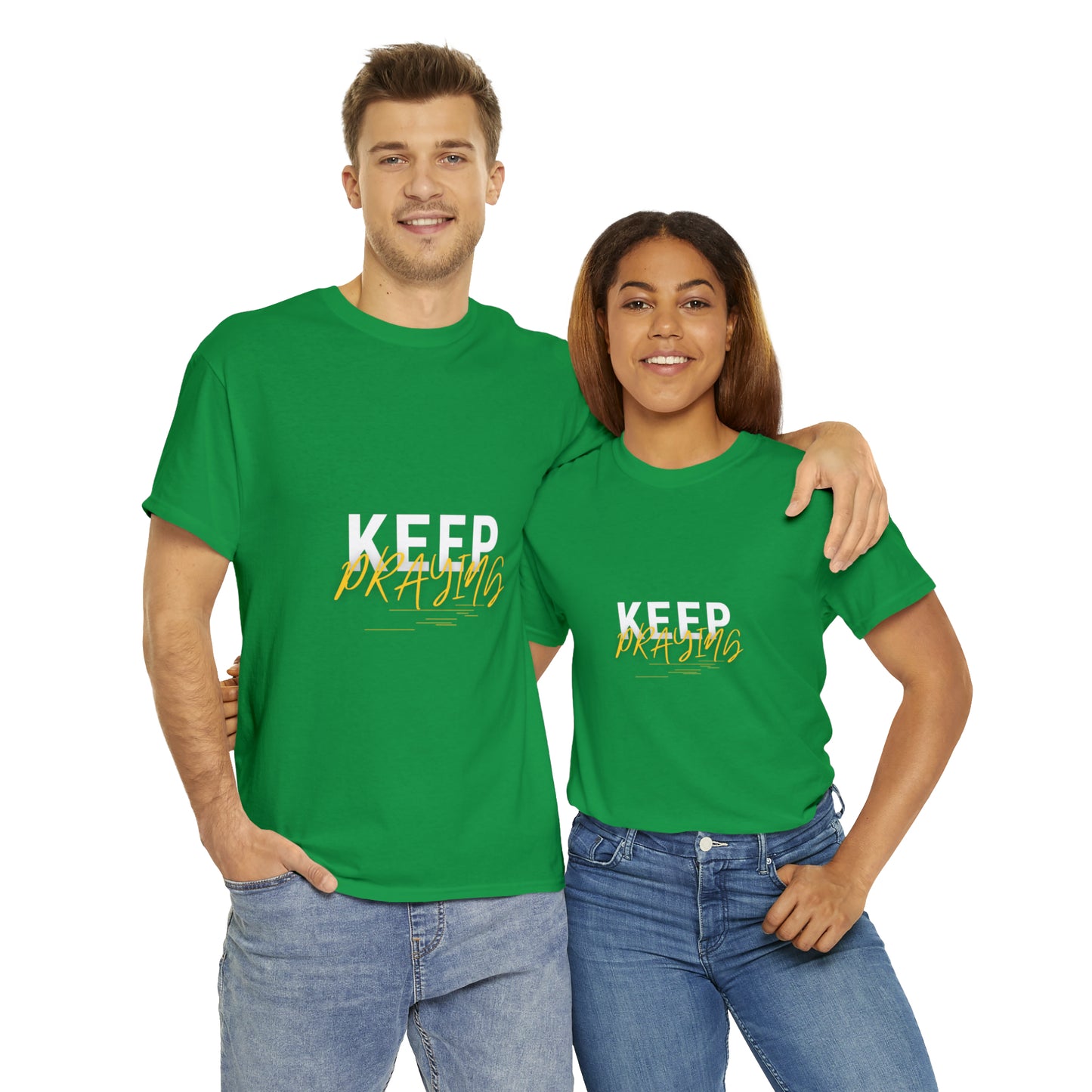 Keep Praying Unisex Heavy Cotton Tee Printify