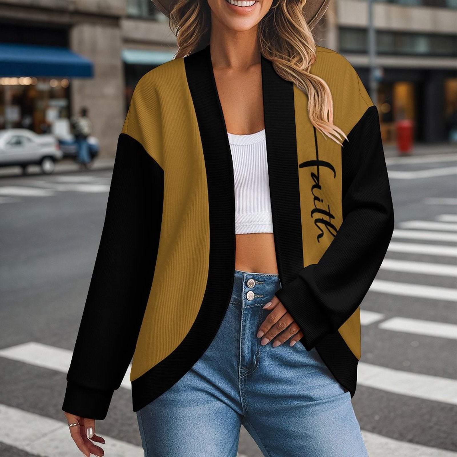 Faith Christian Women's Drop Shoulder Cardigan - ClaimedbyGodDesigns