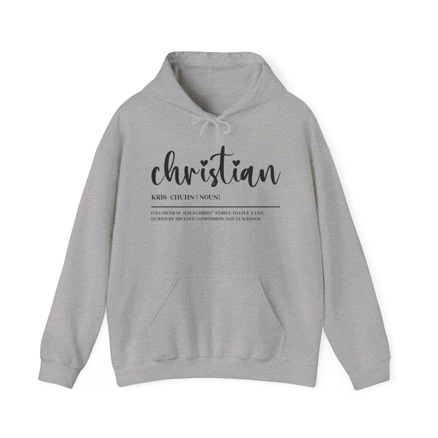 I Am A Christian Follower Of Christ  Unisex Christian Pullover Hooded Sweatshirt