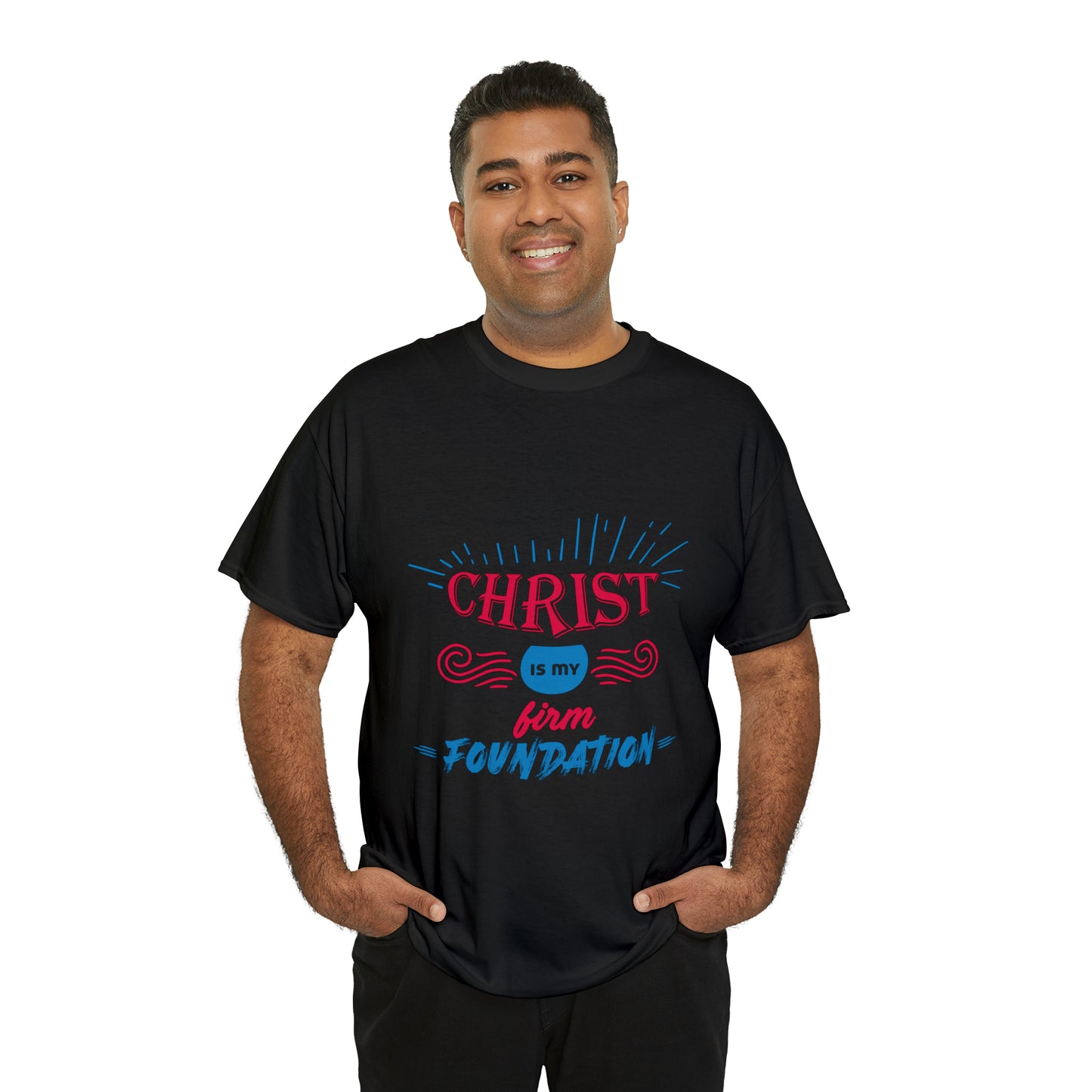 Christ Is My Firm Foundation Unisex Heavy Cotton Tee