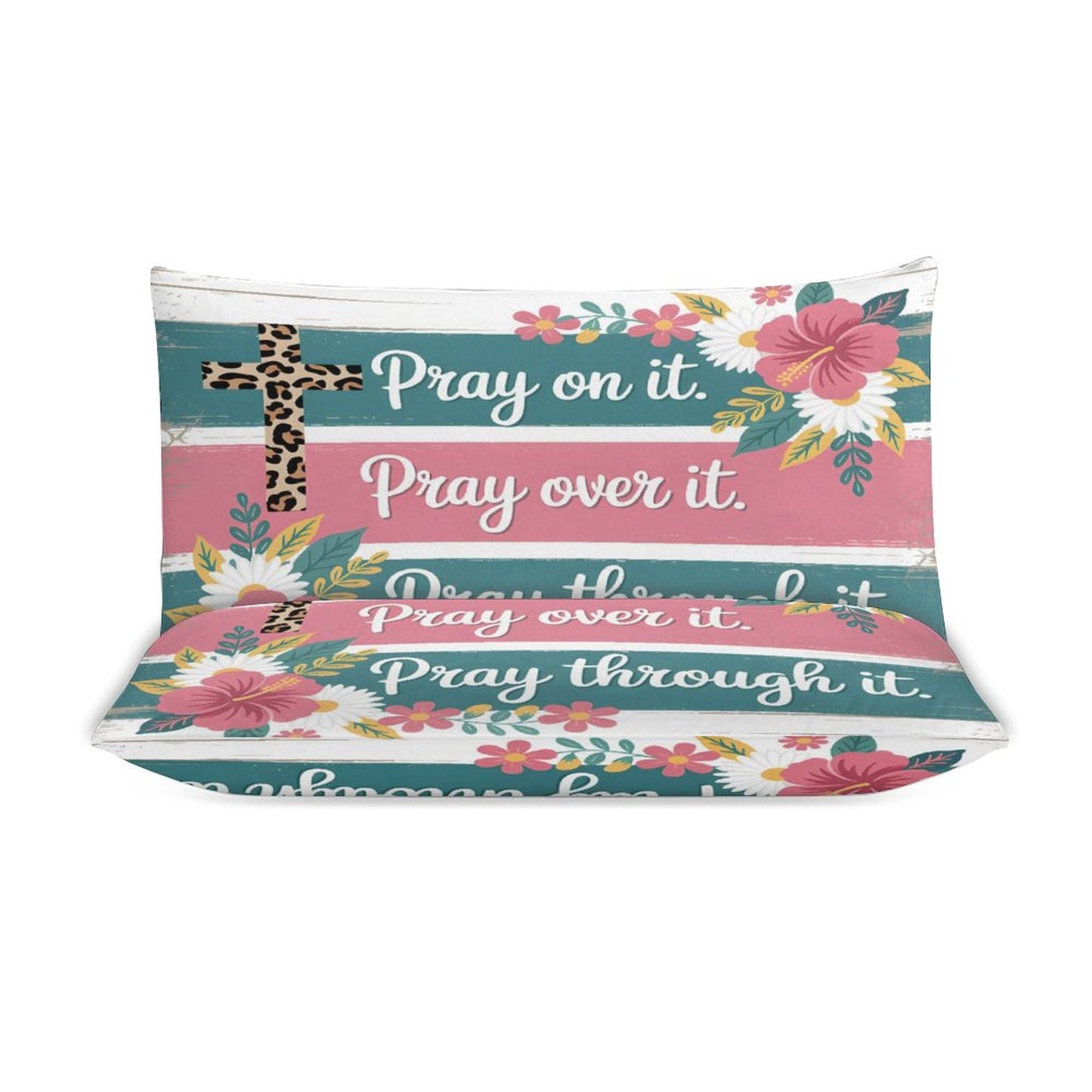 Pray On It Christian 3-Piece Bedding Set