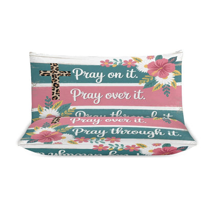 Pray On It Christian 3-Piece Bedding Set