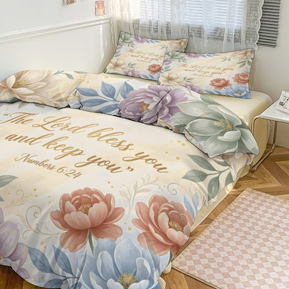 The Lord Bless You Christian 3-Piece Bedding Set