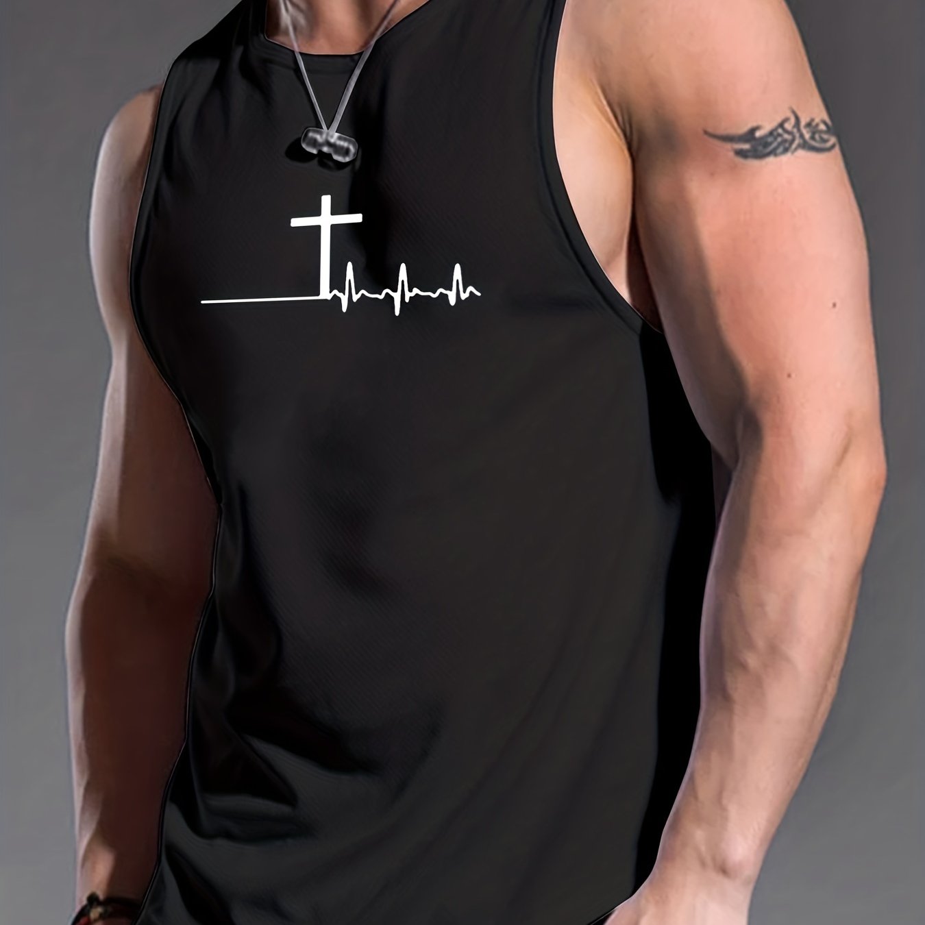 The Cross: My Lifeline Men's Christian Tank Top claimedbygoddesigns