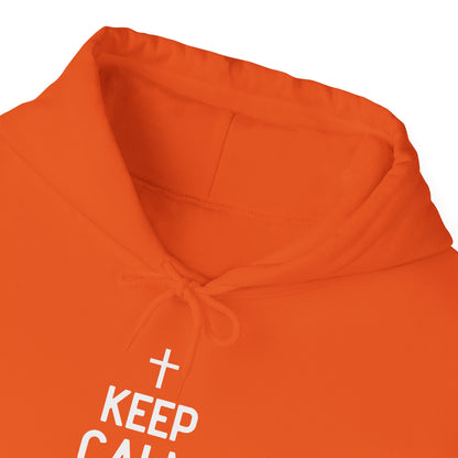 Keep Calm And Think What Would He Do (wwjd)Unisex Christian Hooded Pullover Sweatshirt