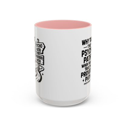 Inspirational Quote Accent Coffee Mug - Perfect Gift for Motivational Moments, Office Desk Essentials, Christian Gifts, Proverbs 3:5-6