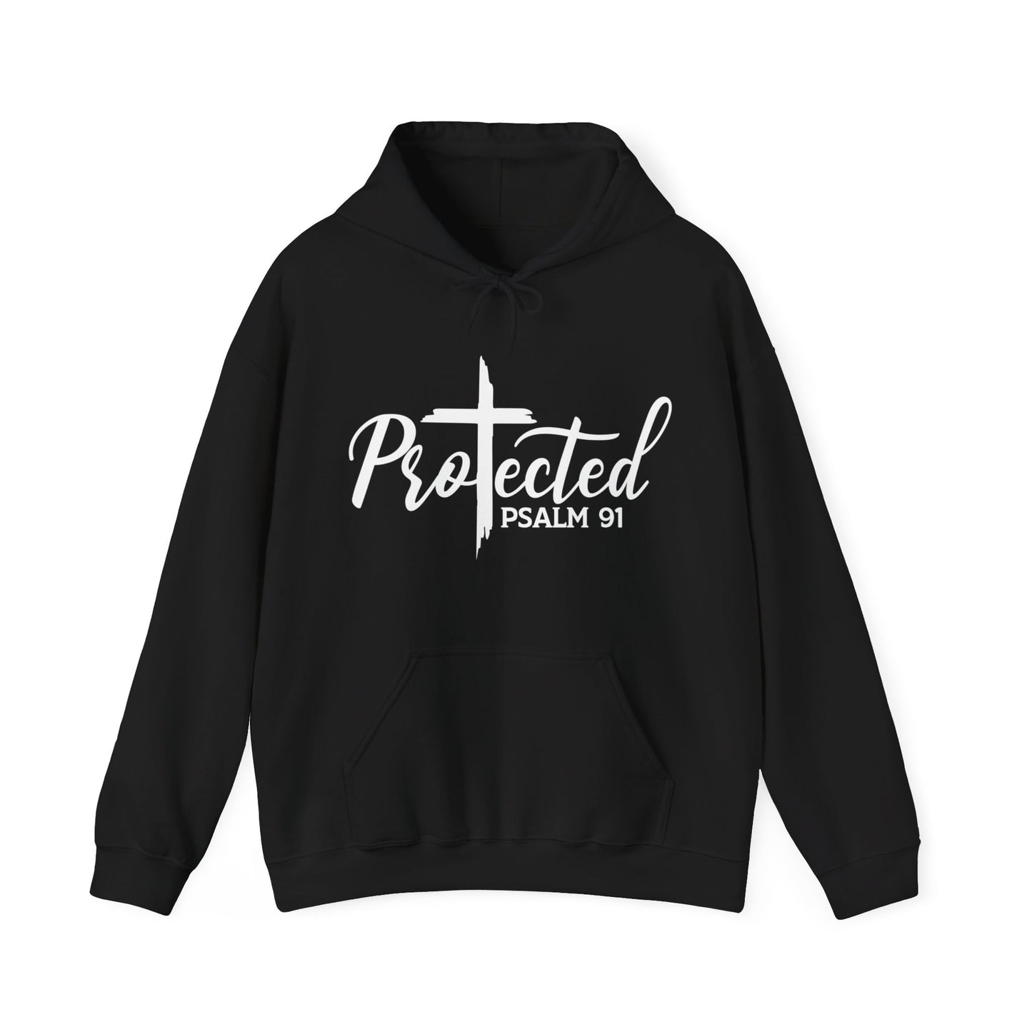 Psalm 91 Protected Unisex Christian Pullover Hooded Sweatshirt