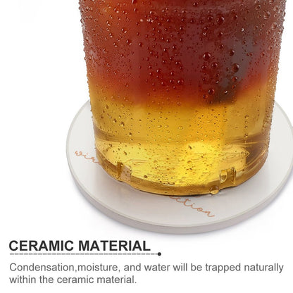 Prayer Christian Round Ceramic Coaster - ClaimedbyGodDesigns