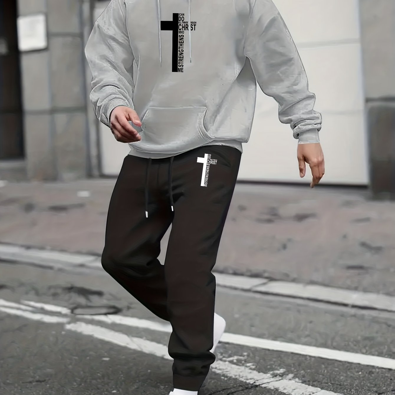 I Can Do All Things Through Christ Men's Christian Casual Outfit claimedbygoddesigns