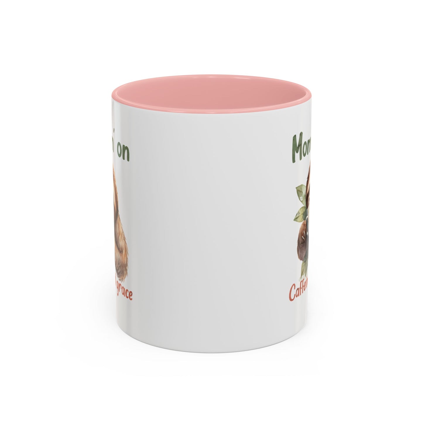 Sloth Mom Coffee Accent Mug - 'Mommin' on Caffeine and Grace' - Cute Gift for Christian Moms