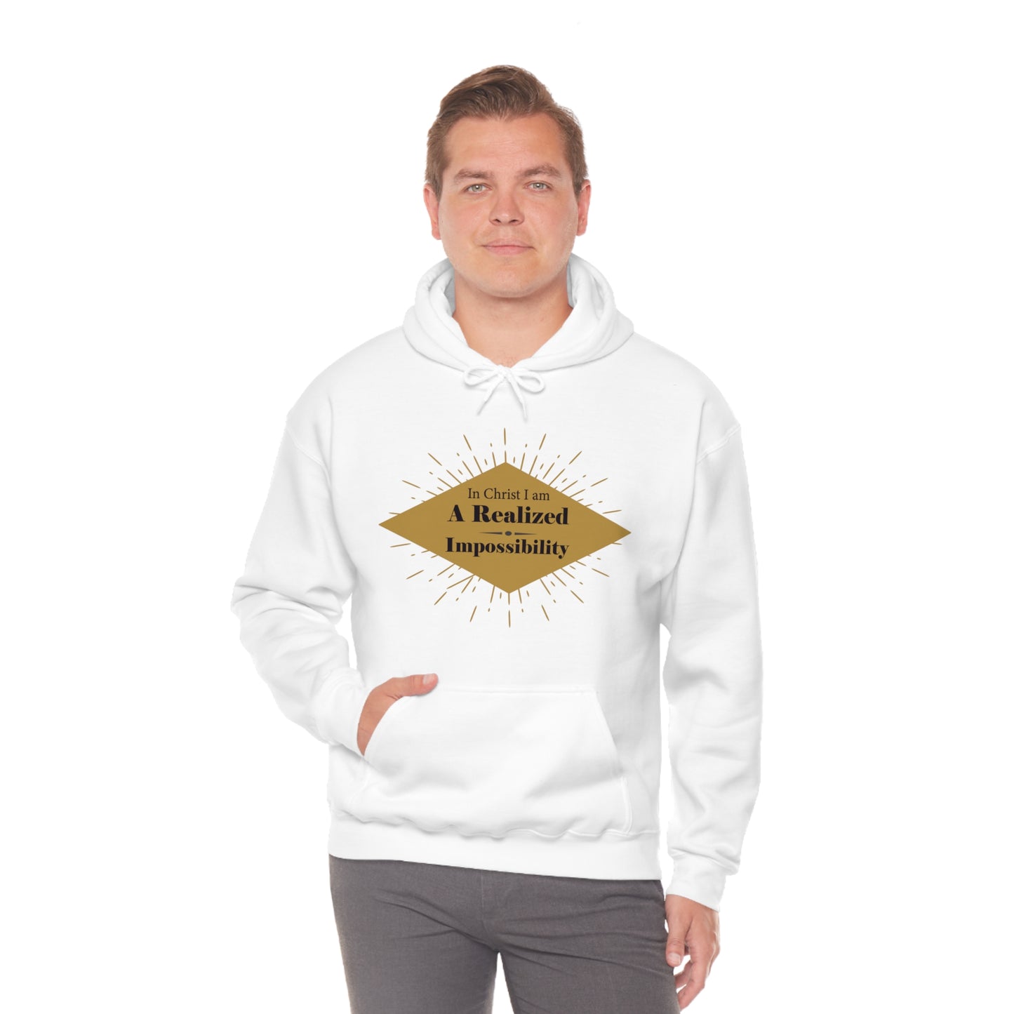 In Christ I Am A Realized Impossibility Unisex Hooded Sweatshirt