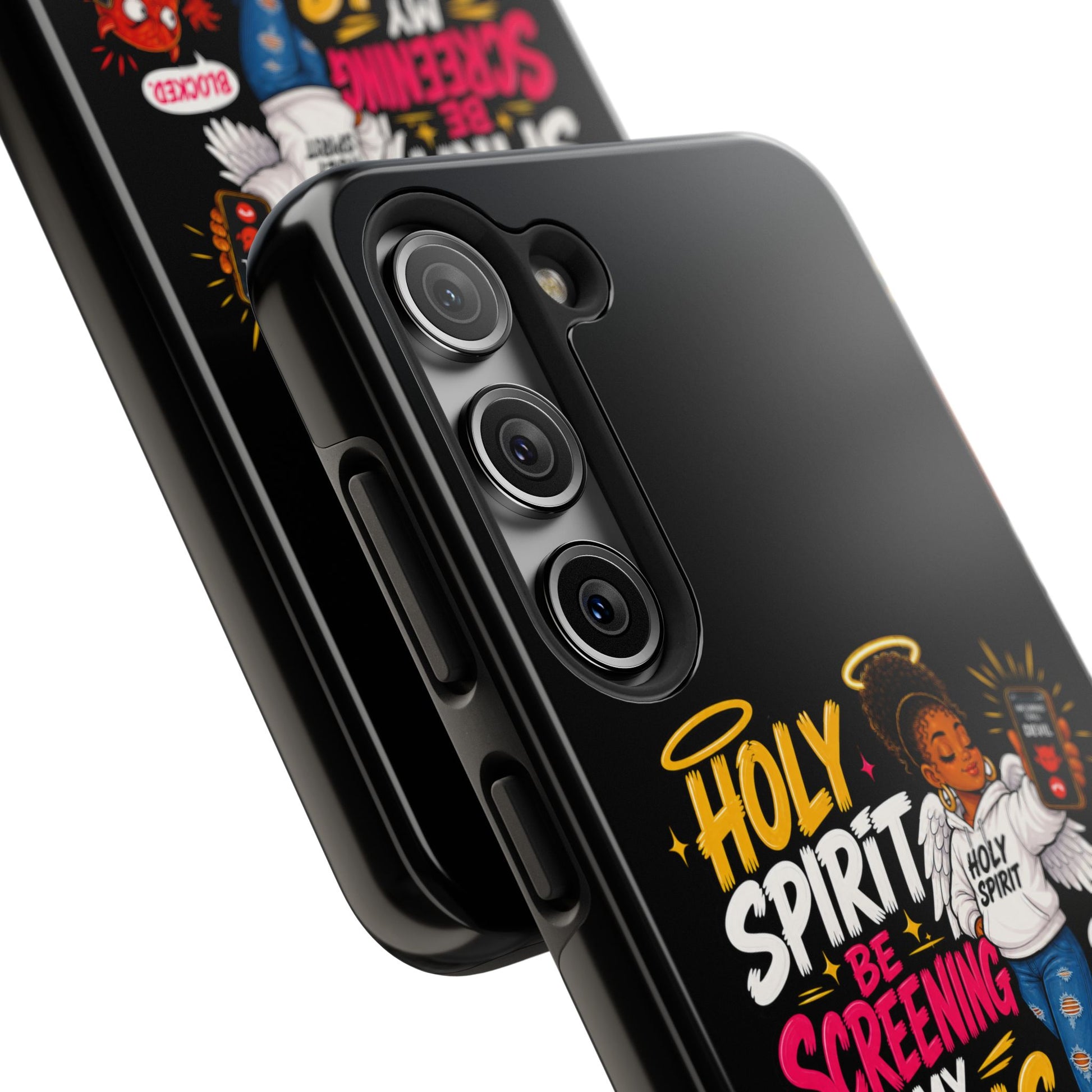 Phone Case — "Holy Spirit Be Screening My Calls" Christian Protective Tough Case - ClaimedbyGodDesigns