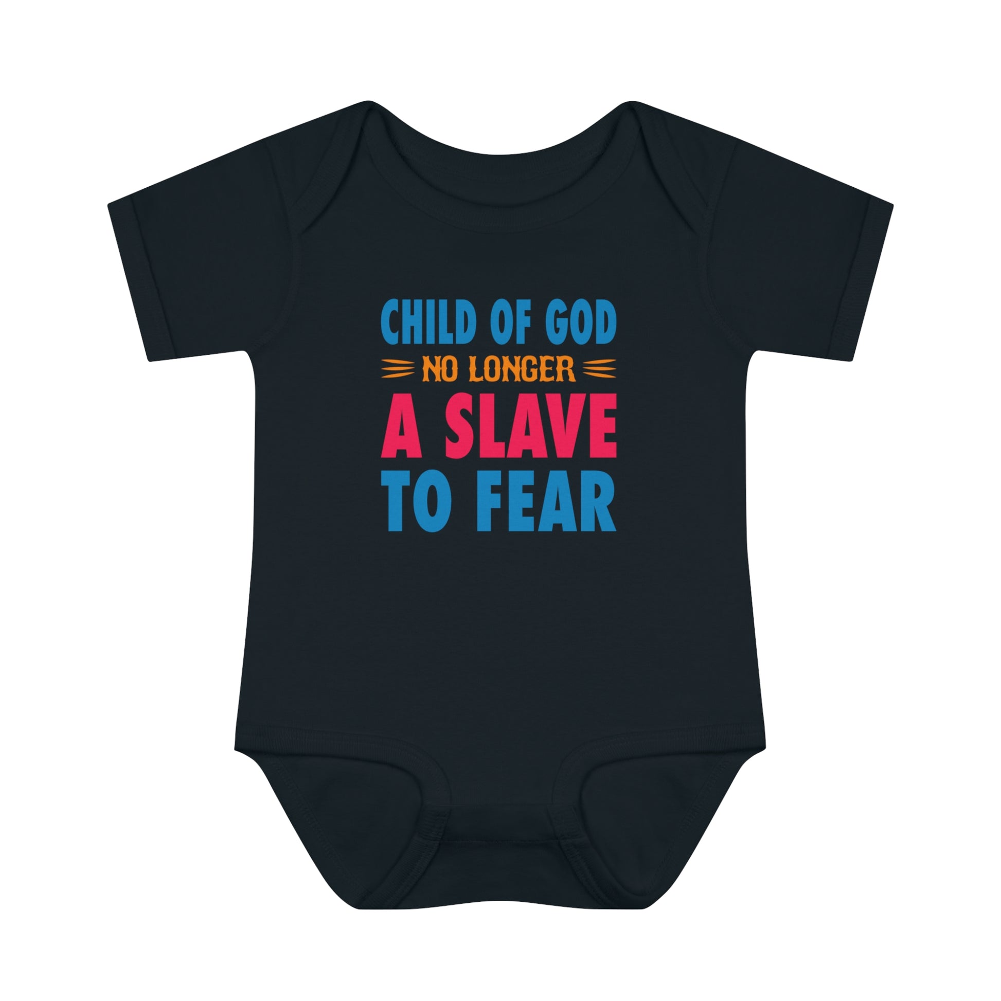 Child Of God No Longer A Slave To Fear Christian Baby Onesie Printify