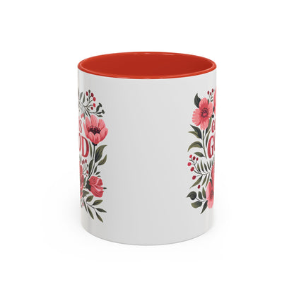 Christian Ceramic Mug- He Is Good Accent Coffee Mug (11, 15oz)