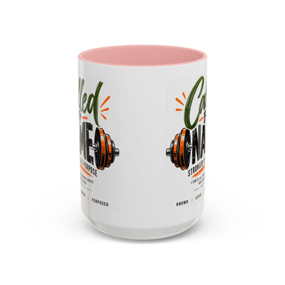 Stronger in His Purpose Called by Name Christian coffee mug