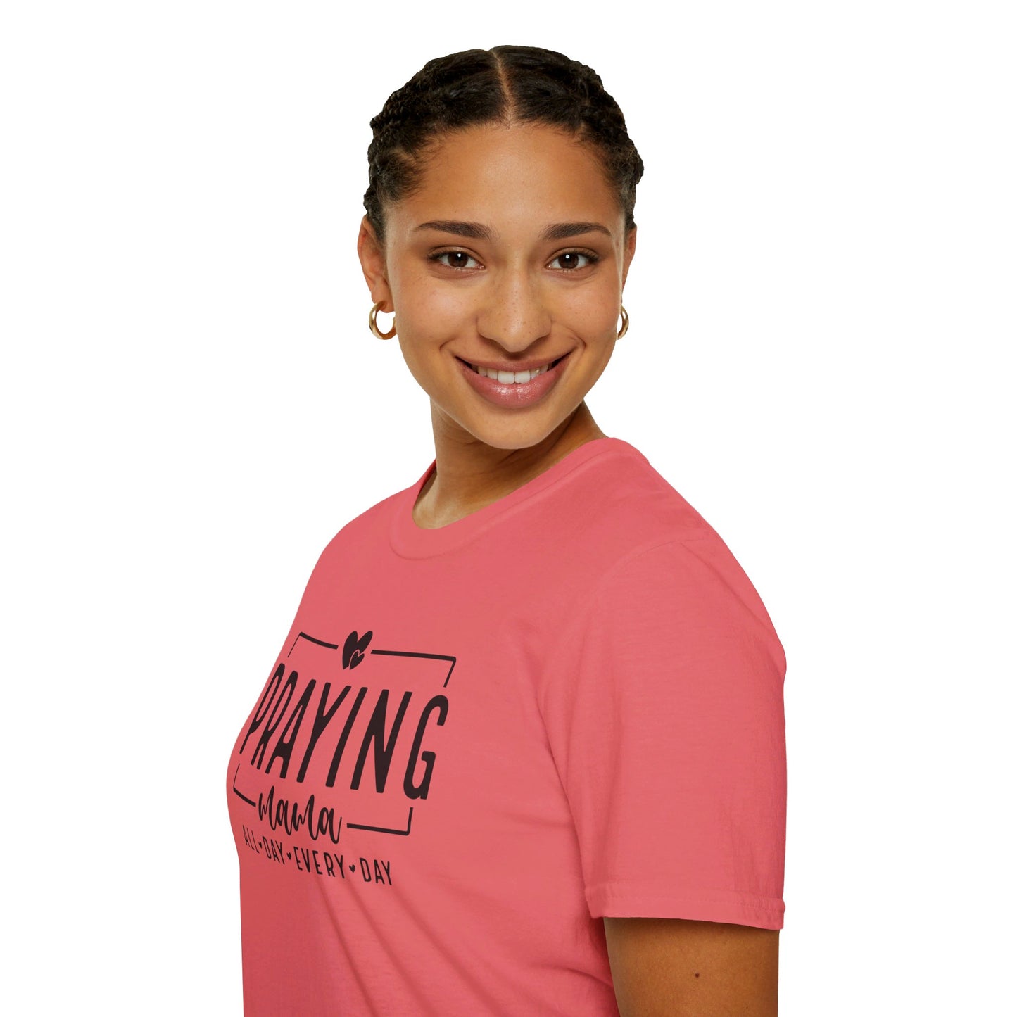 Praying Mama All Day Every Day Women's Christian T-shirt