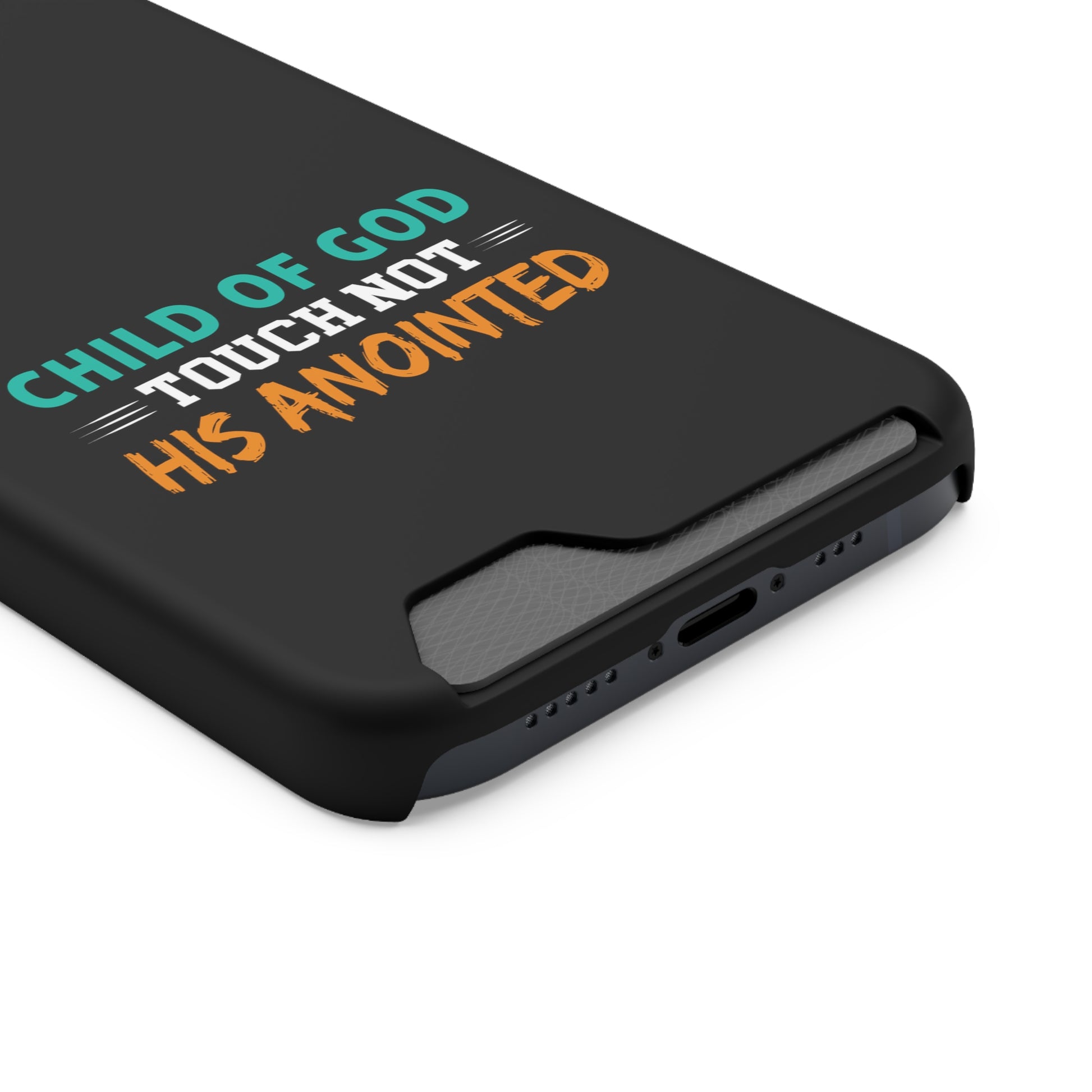 Child Of God Touch Not His Anointed Christian Phone Case With Card Holder Printify