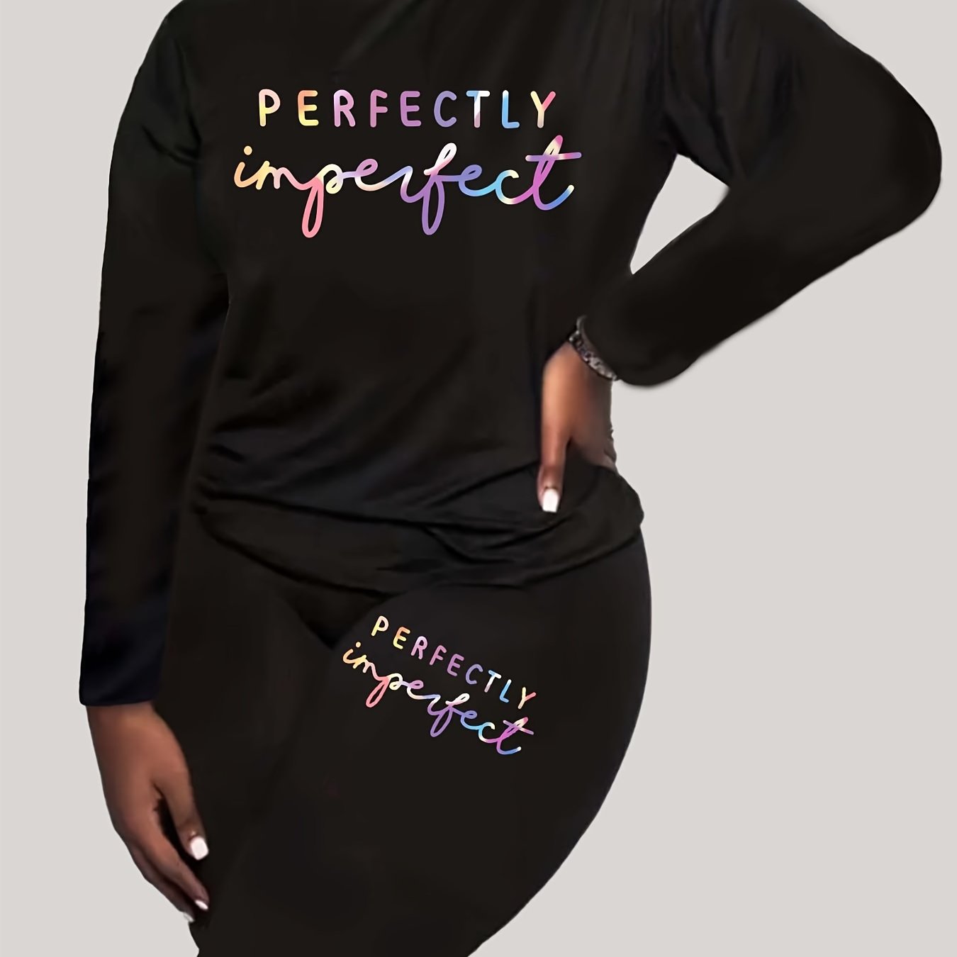 Perfectly Imperfect Plus Size Women's Christian Casual Outfit claimedbygoddesigns