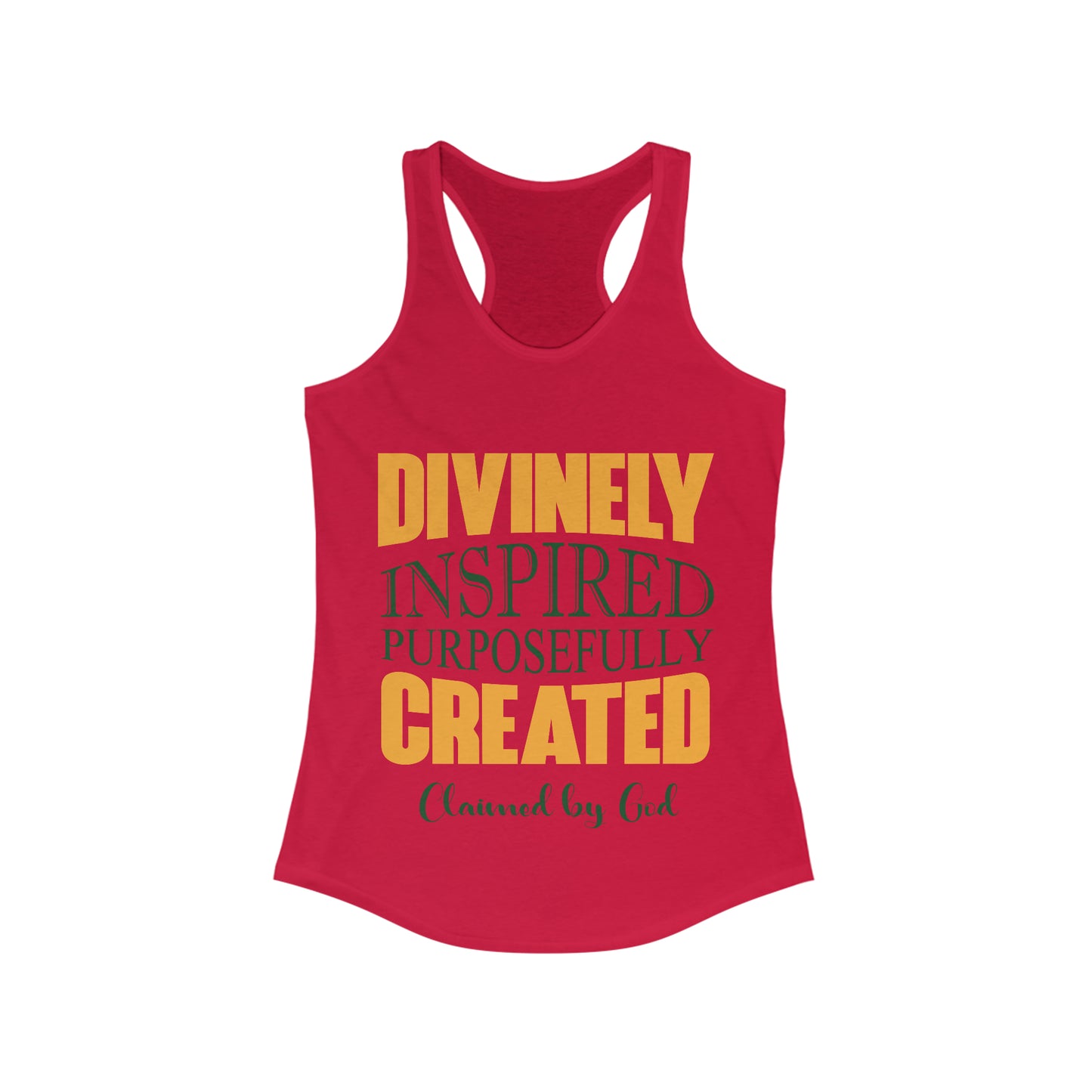 divinely inspired purposefully created slim fit tank-top