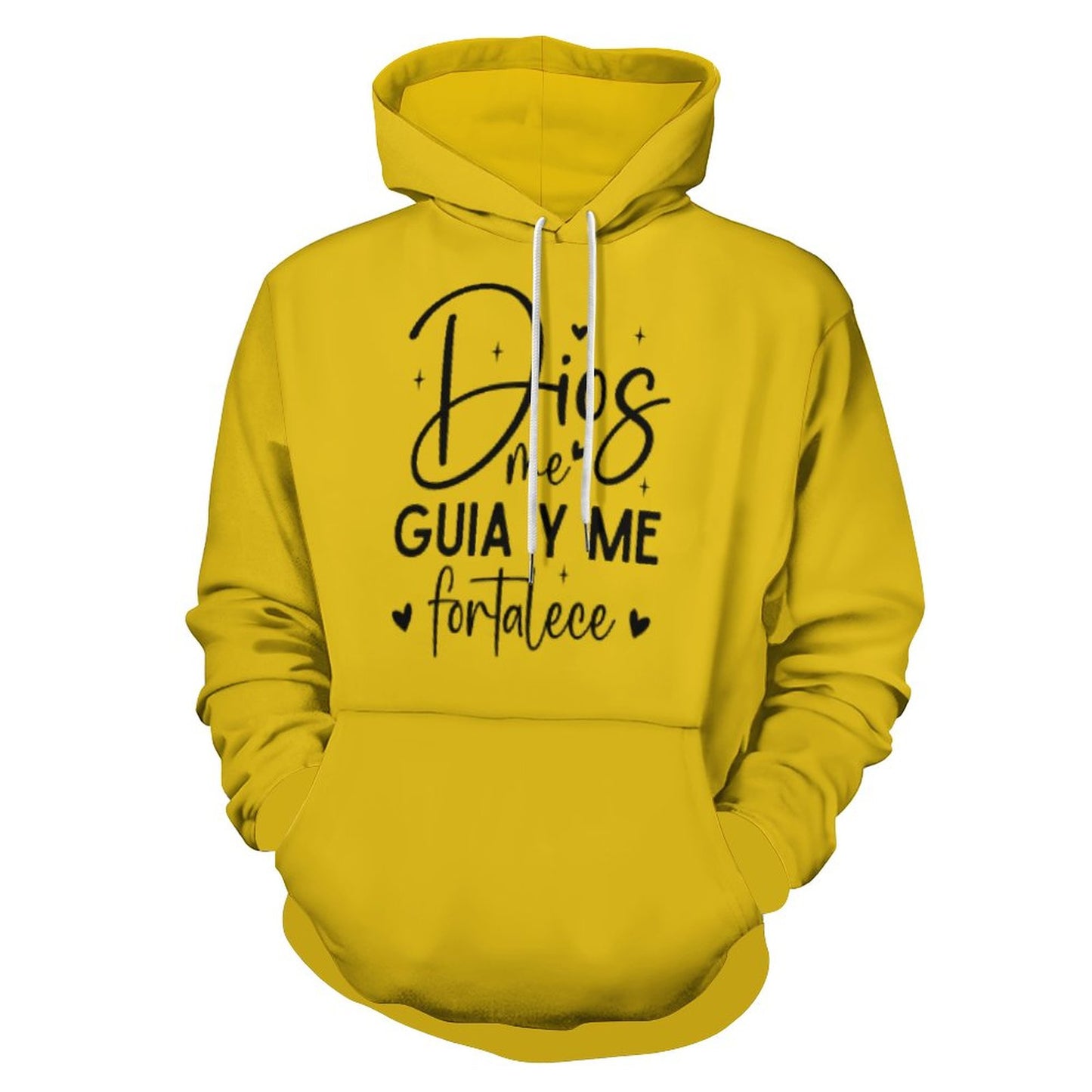 Dios Me Guia Y Me Fortalece Spanish Women's Christian Pullover Hooded Sweatshirt