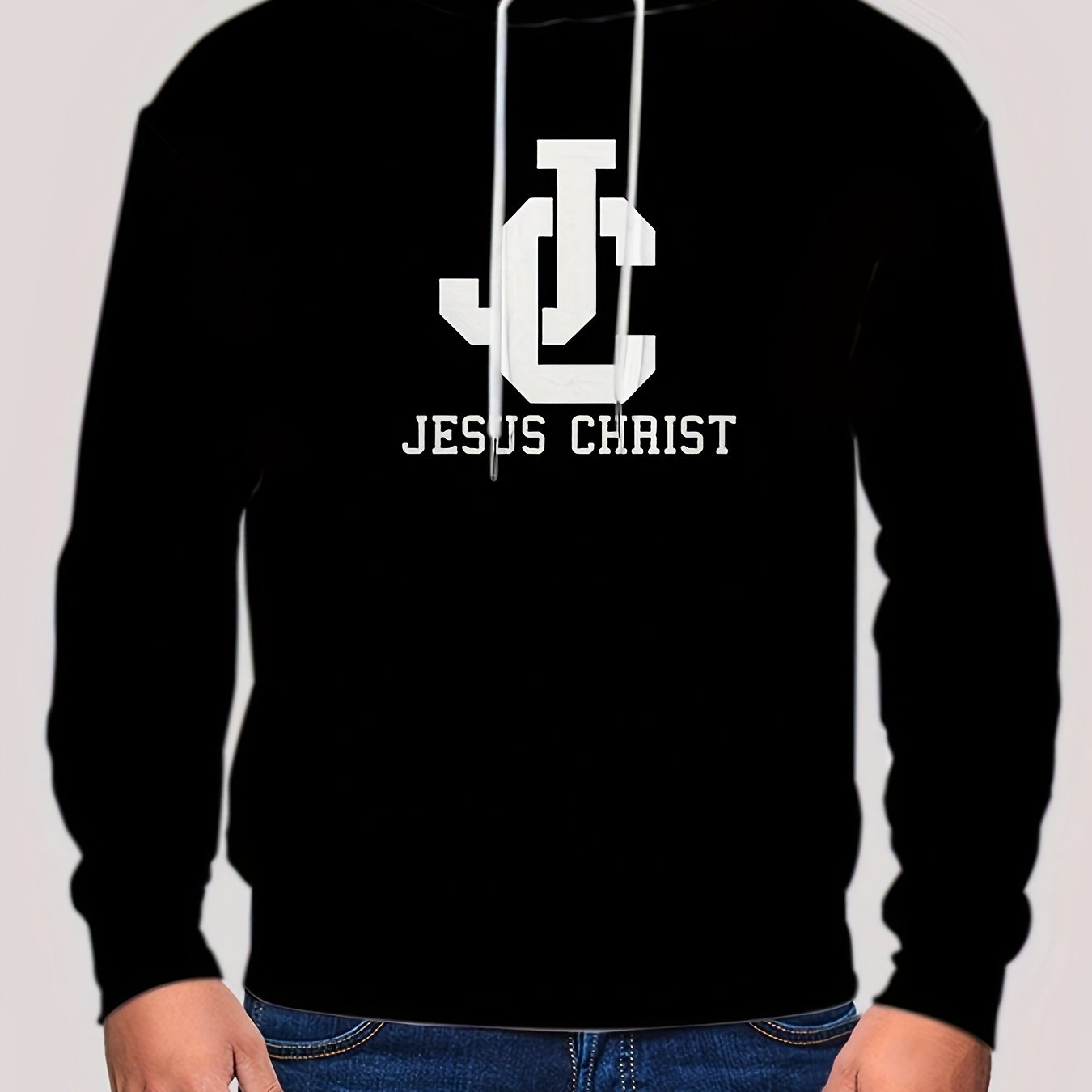 Jesus Christ Men's Christian Pullover Hooded Sweatshirt claimedbygoddesigns