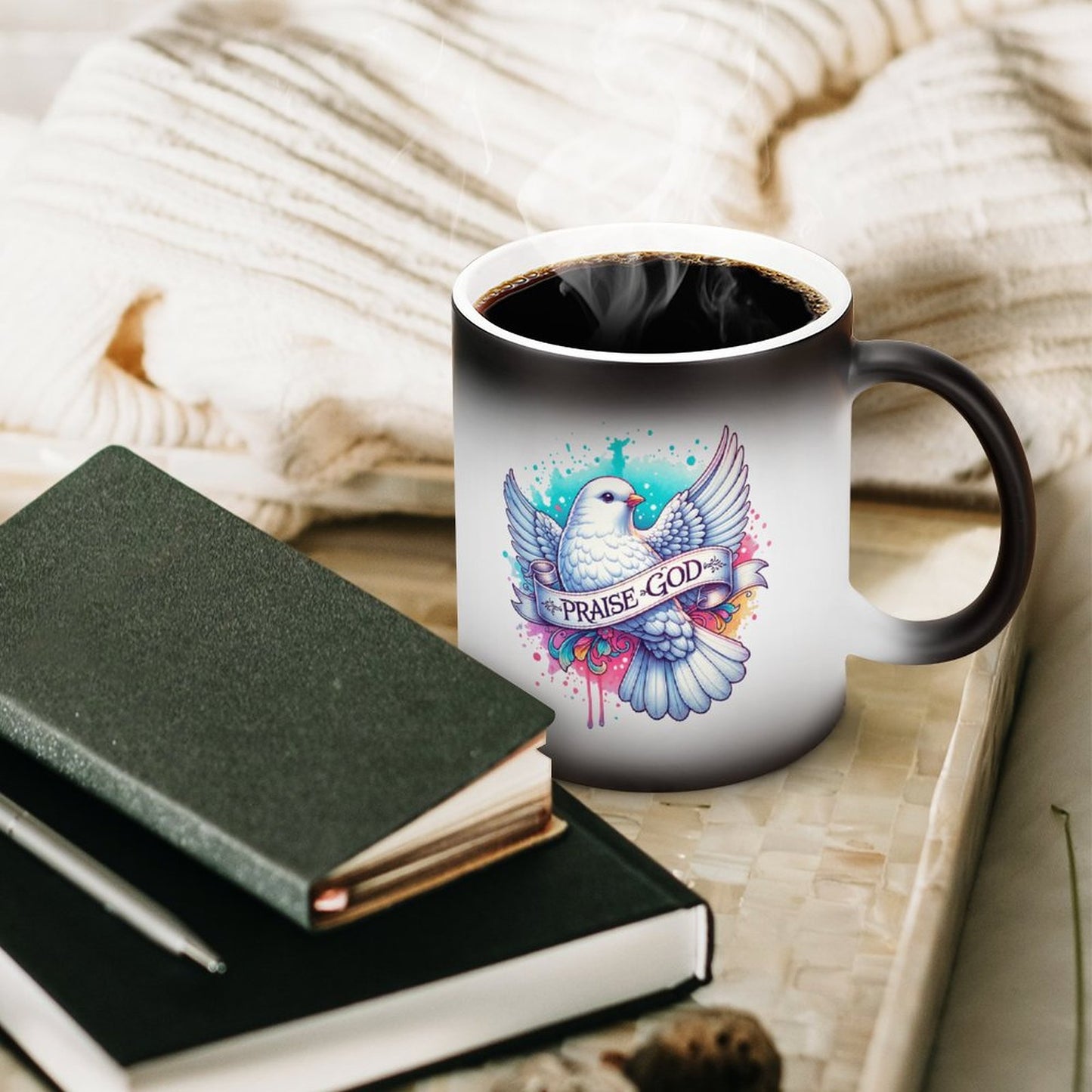 Praise God Christian Color Changing Mug (Dual-sided)