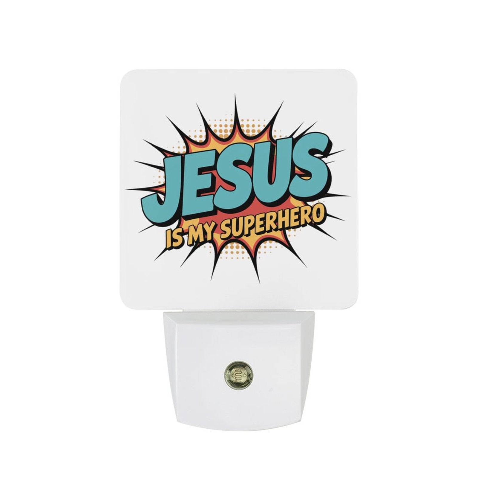 He Is My Superhero Christian Night Light For Kids - ClaimedbyGodDesigns
