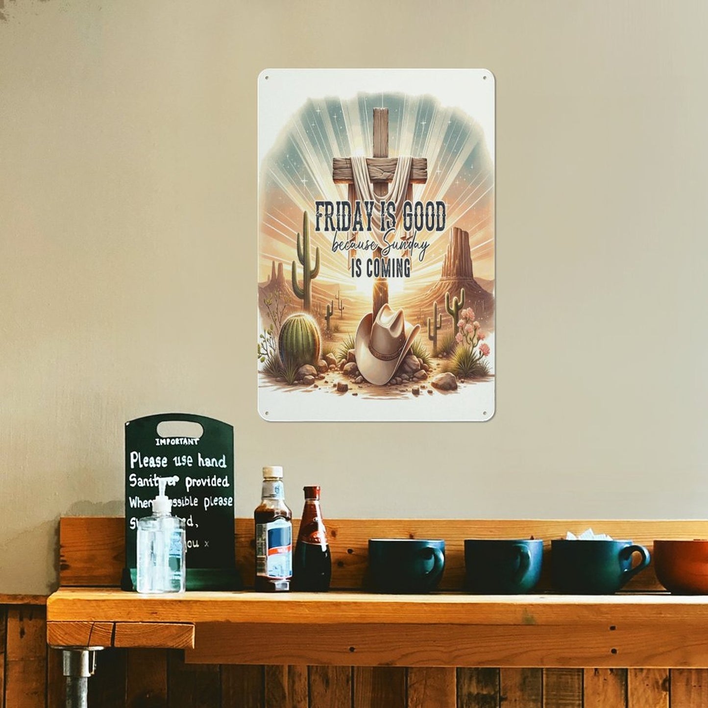 Friday Is Good Christian Metal Sign - ClaimedbyGodDesigns