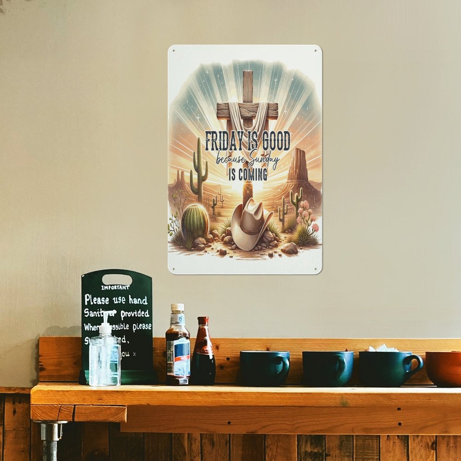 Friday Is Good Christian Metal Sign - ClaimedbyGodDesigns