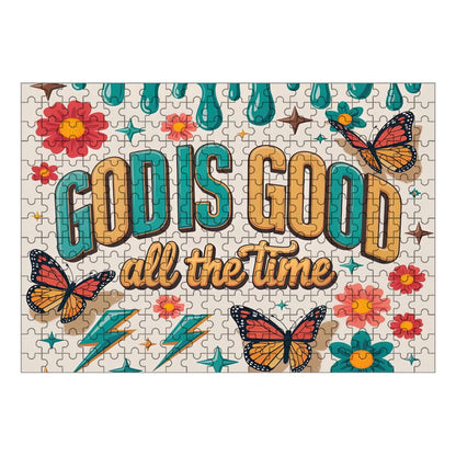 God Is Good All The Time Christian Horizontal Wooden Puzzle
