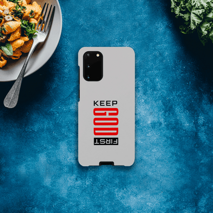 Keep Him First Christian Tough Phone Case For Samsung Galaxy - ClaimedbyGodDesigns